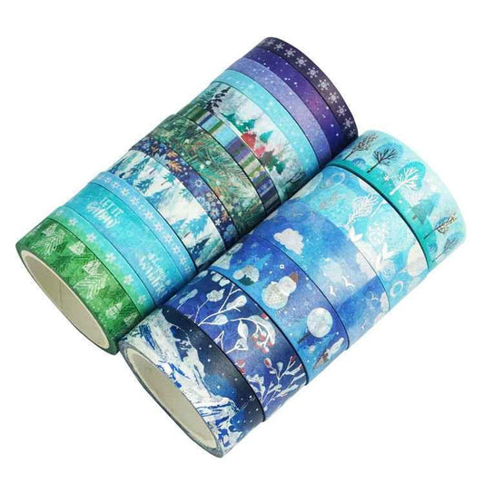 Winter Washi Masking Tape Set 19 Rolls