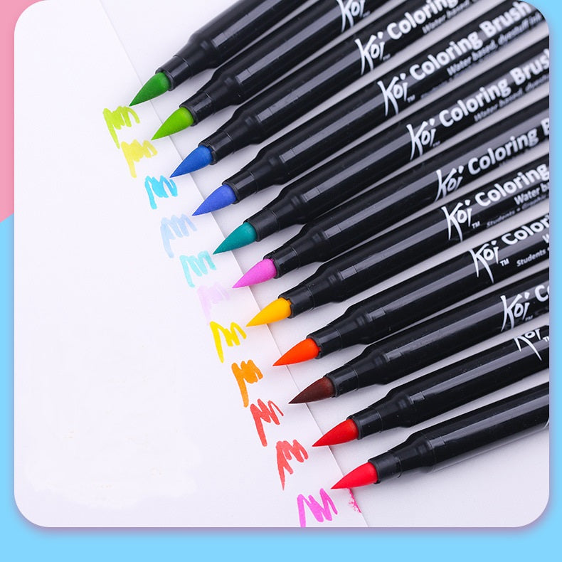 SAKURA Koi Colouring Brush Pen Set - Pack of 12 Pens