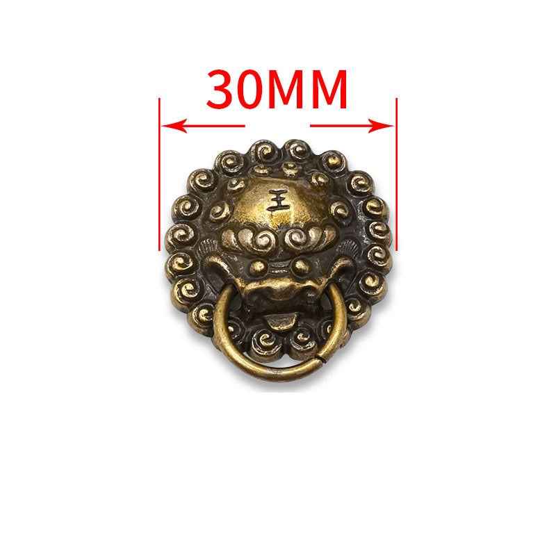 30MM Vintage Dragon King Screw Studs Antique Silver Bronze Rivet 10pcs Bronze