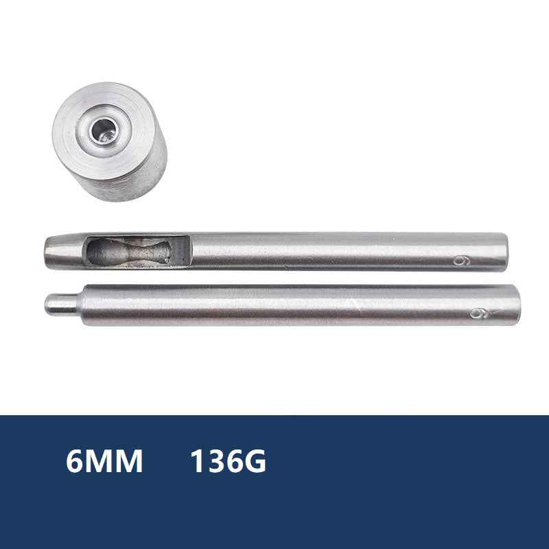 1.5mm-40mm Grommet Setter Hollow Punch Eyelet Hole Punch Die Tool 6mm