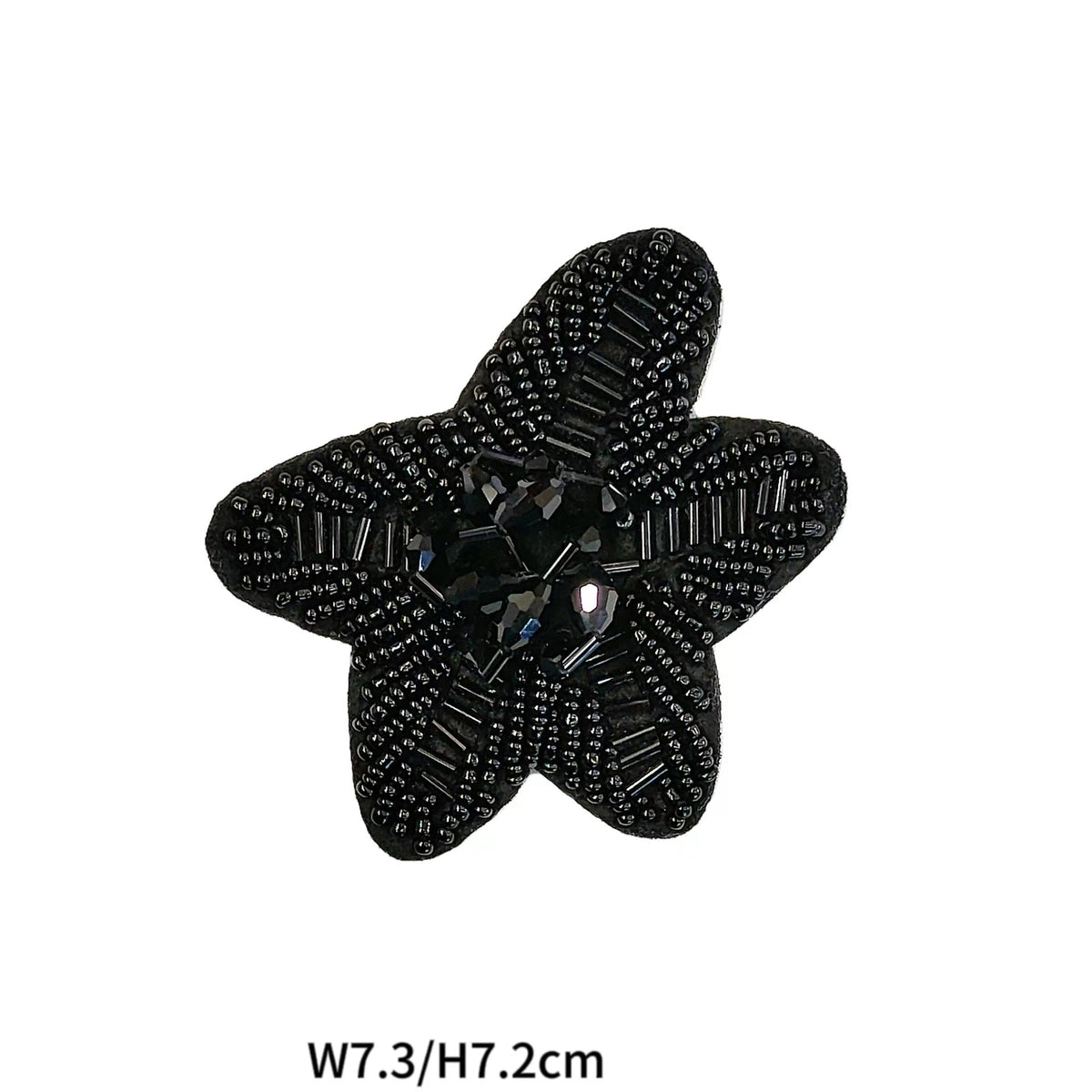 Hand-Sew Colorful 3D Flower Star and Moon Fabric Patches 5 Pack