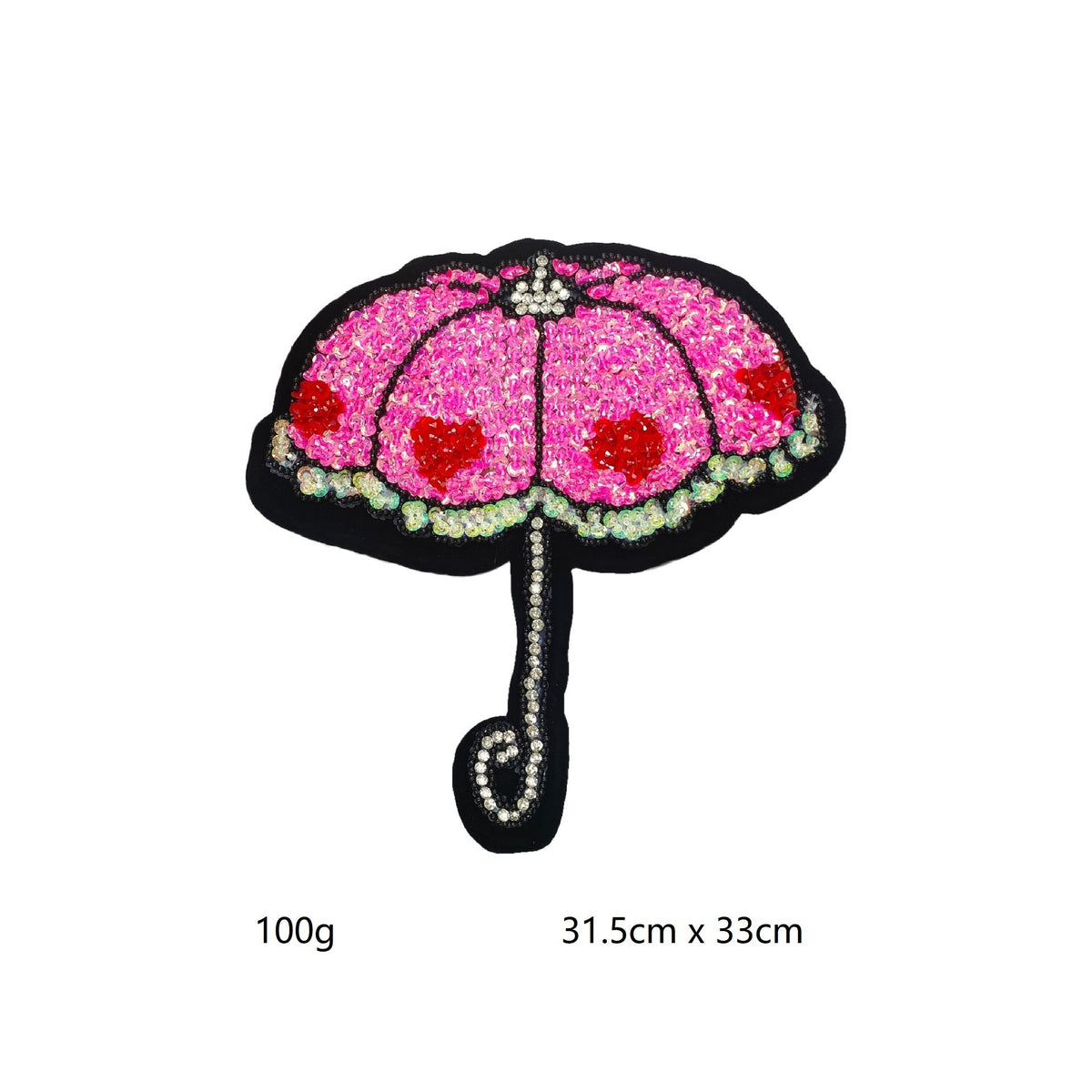 Large Crayon Shinchan Applique - Hand-Beaded Sequins Rhinestone Patch A