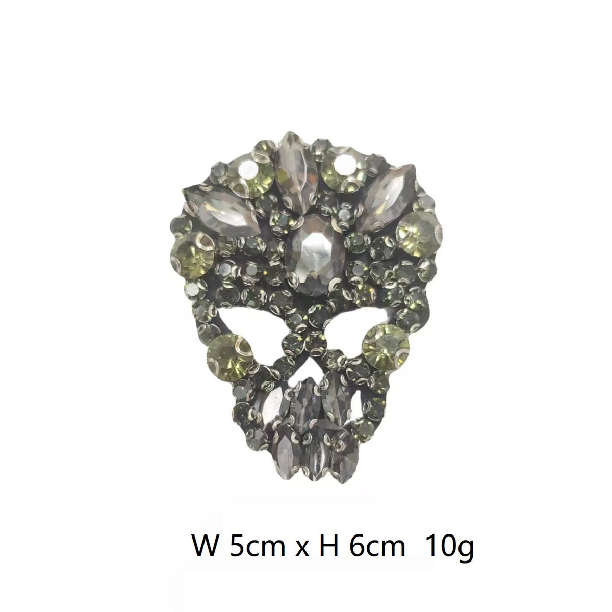 Gothic Diamond Skull Palm Patch for Clothing and Bags 4 Pack