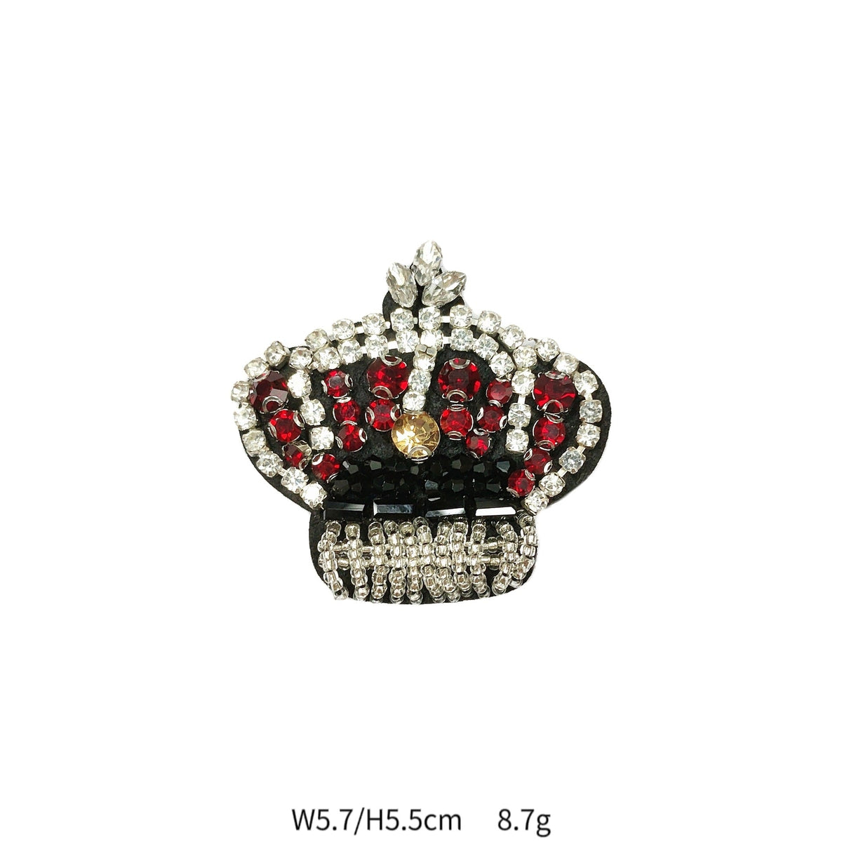 Kitty Cat Elephant Crown Hand-Rhinestone Embroidered Applique 6 Pack
