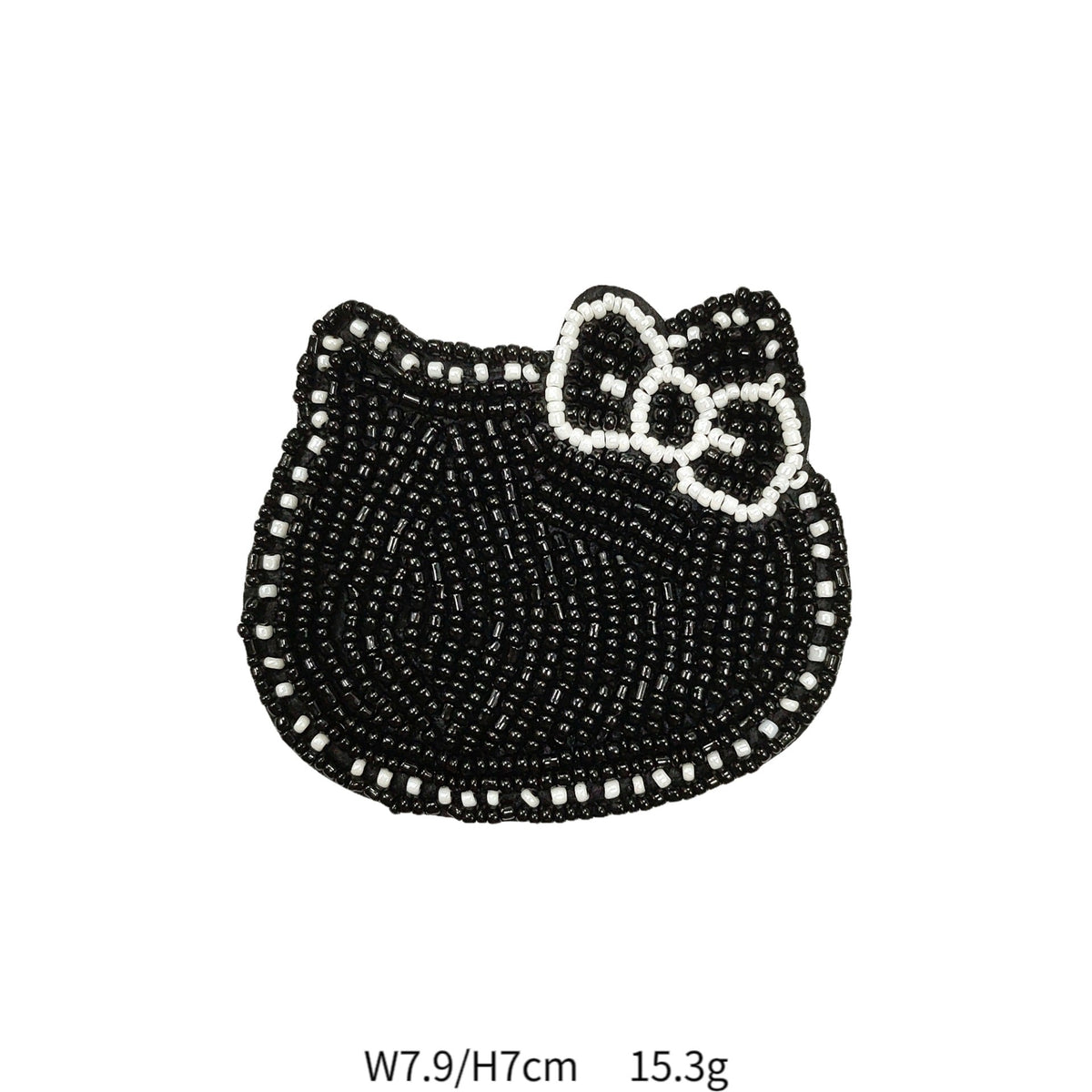 Kitty Cat Elephant Crown Hand-Rhinestone Embroidered Applique 6 Pack