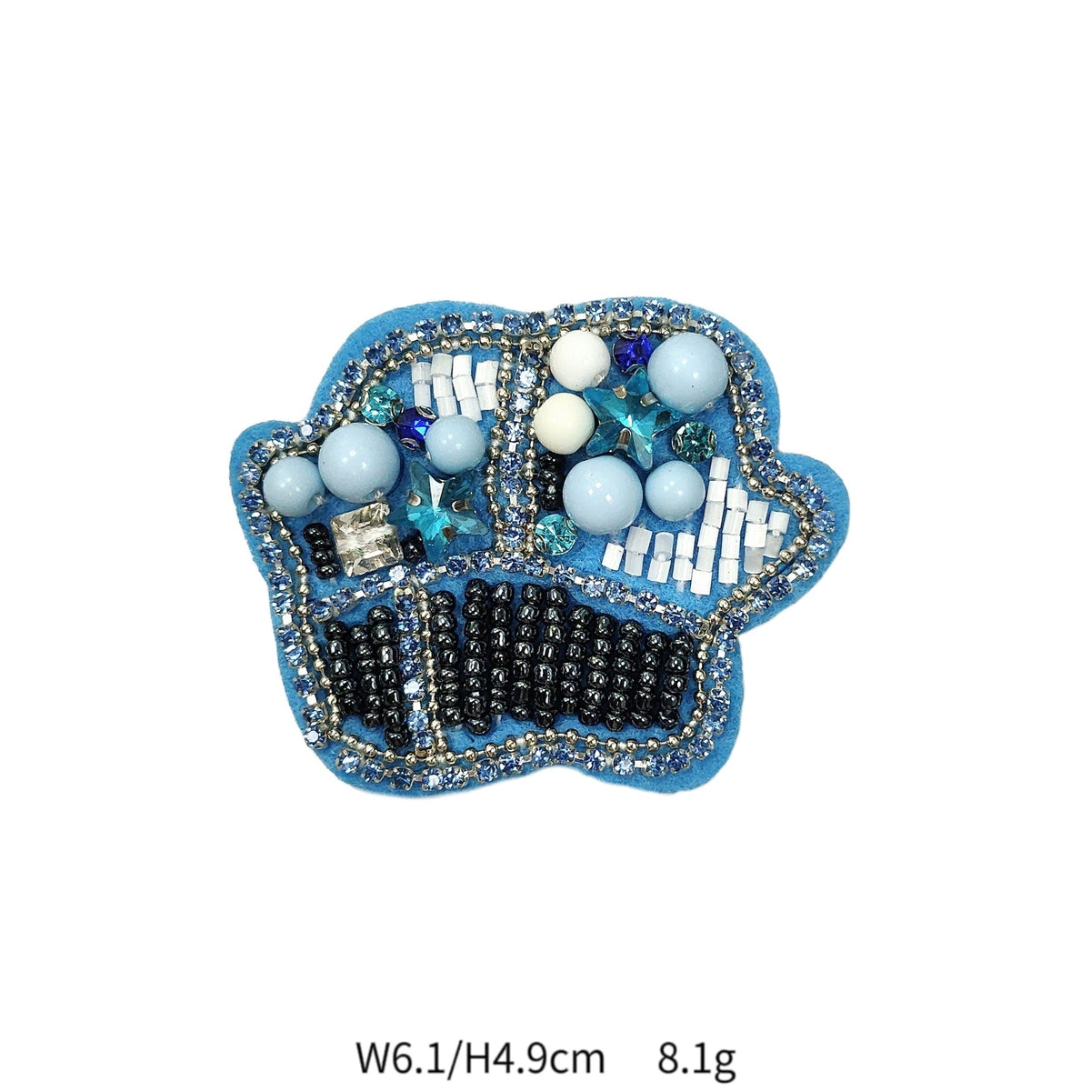 Starfish Jellyfish Rhinestone Applique DIY Clothing Embellishment 7 Pack