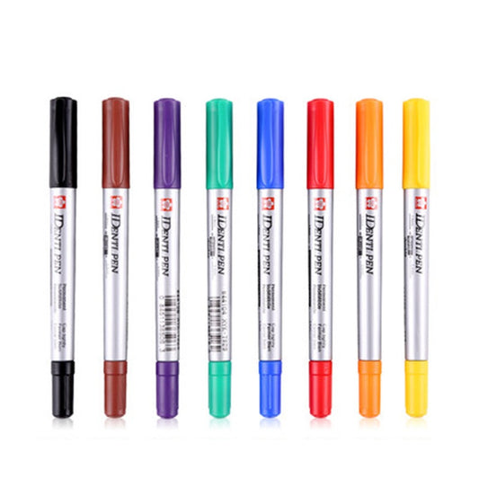 Sakura Identi-Pen Permanentmarker mit zwei Spitzen, 8-Farben-Packung