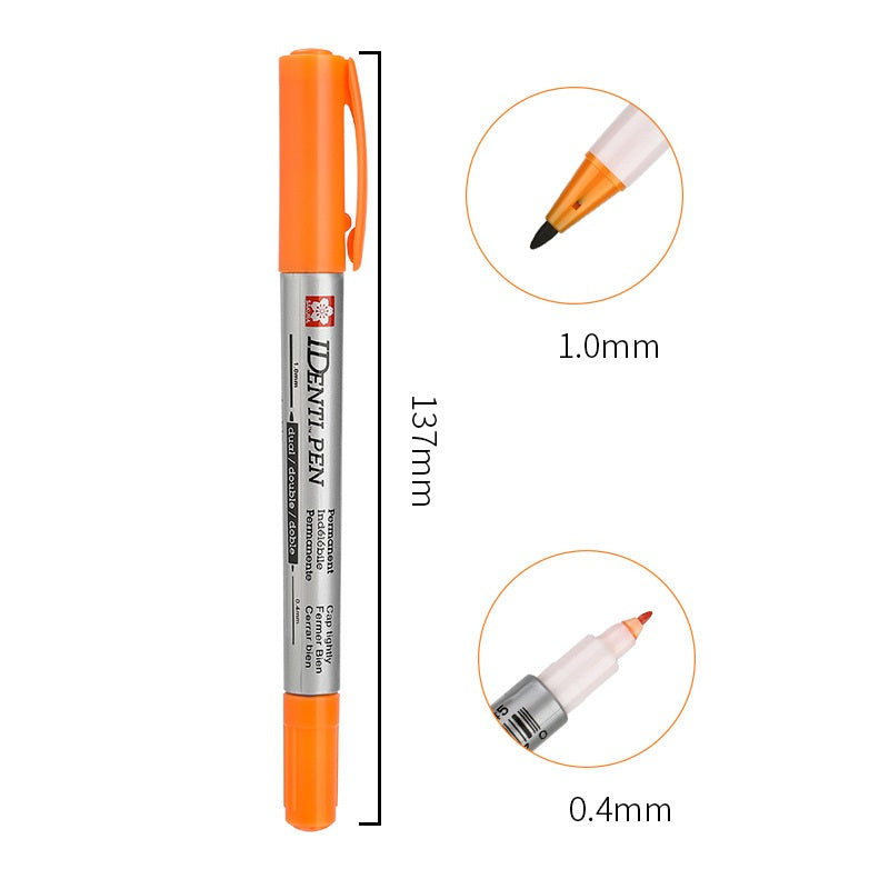 Marcador permanente Sakura Identi-Pen de doble punta, paquete de 3