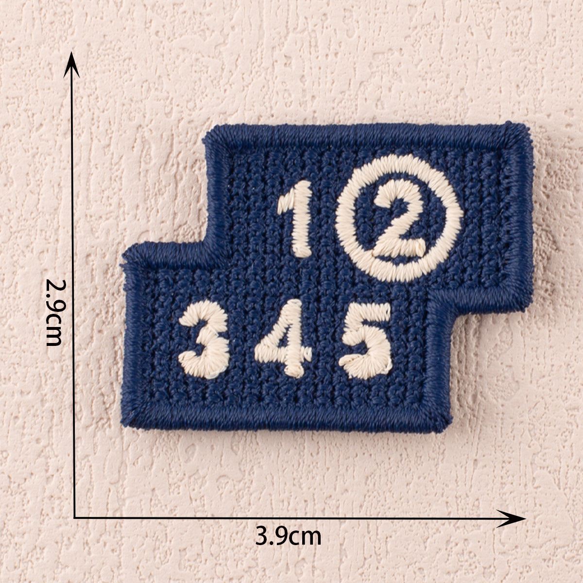 Full-Embroidery Alphabet and Number Fabric Patches 30 Pack