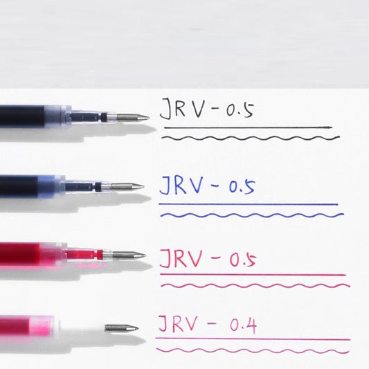 Zebra JRV-0.4 Sarasa R Gel Pen Refill 0.4mm Black/Red/Blue 5 Pack