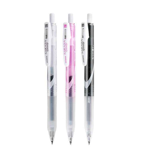 Zebra Sarasa Speedy Gel Pen,Black Ink,0.4/0.5mm,3 Pack 0.4mm