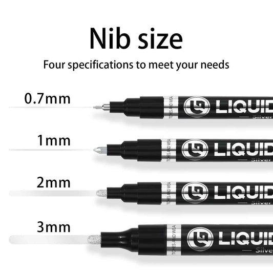 Guangna Liquid Chrome Mirror Marker - Silver - 2 Pack