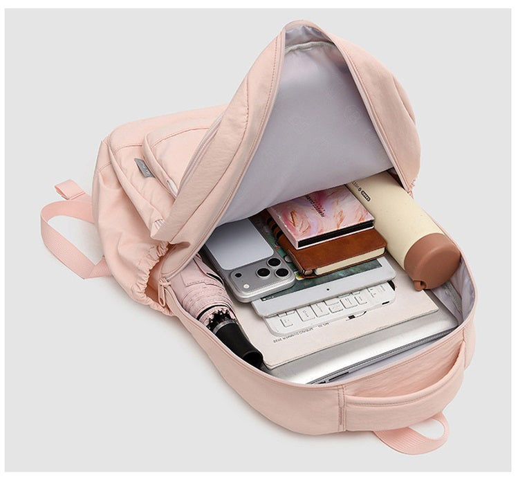 Aesthetic Large Capacity Backpack for Teen Girls | Minimalist School Knapsack