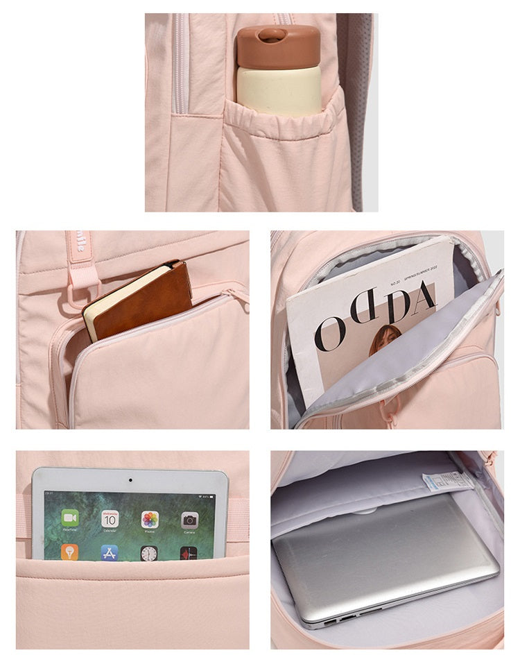 Aesthetic Large Capacity Backpack for Teen Girls | Minimalist School Knapsack