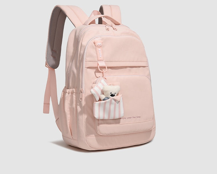 Aesthetic Large Capacity Backpack for Teen Girls | Minimalist School Knapsack