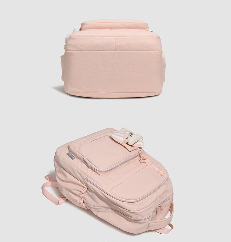 Aesthetic Large Capacity Backpack for Teen Girls | Minimalist School Knapsack