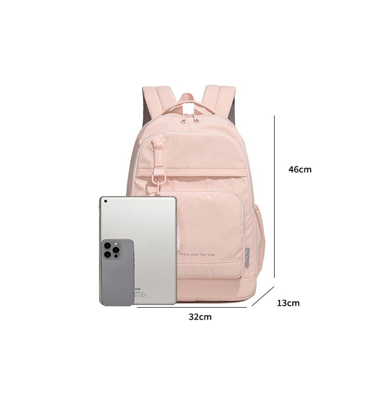 Aesthetic Large Capacity Backpack for Teen Girls | Minimalist School Knapsack