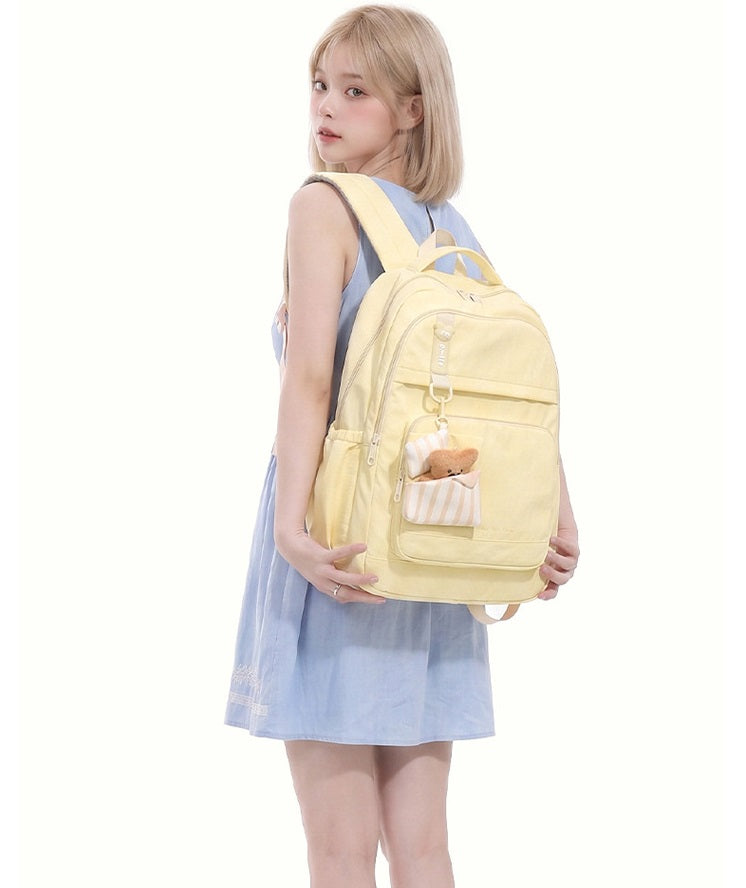 Aesthetic Large Capacity Backpack for Teen Girls | Minimalist School Knapsack
