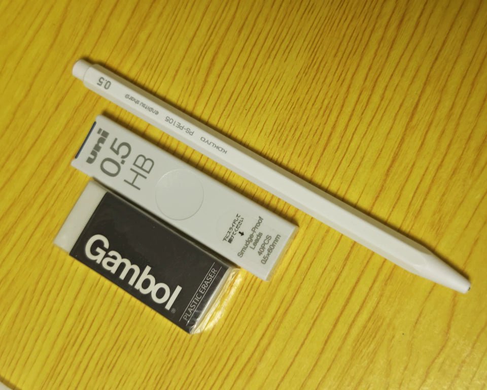 KOKUYO Enpitsu Sharp Mechanical Pencil with Leads and Eraser
