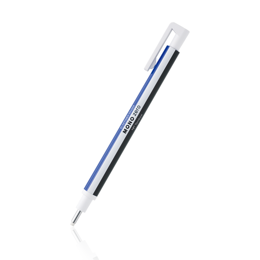 Tombow Mono Zero Radiergummi-Set im Stiftstil (runde rechteckige Spitze und 4 Ersatzminen)