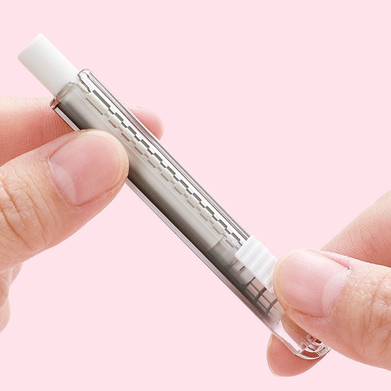 Pentel ZE82 Hi-POLYMER Minic Retractable Eraser with 9 Refills