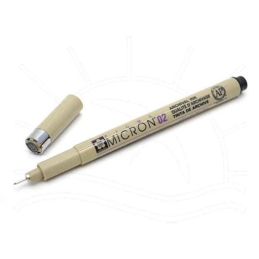 Sakura Pigma Micron Stift – Größe 02 – 0,3 mm – Schwarz (3er-Pack)