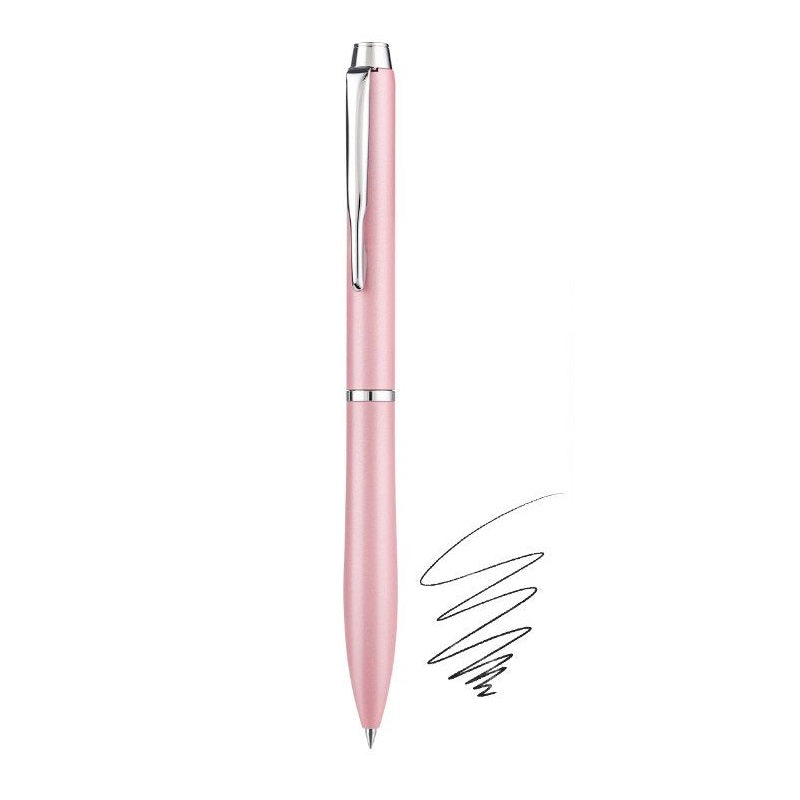 PILOT ETERLINK Metal Ballpoint Pen | 0.5mm Black Ink | Twist Retractable Pink