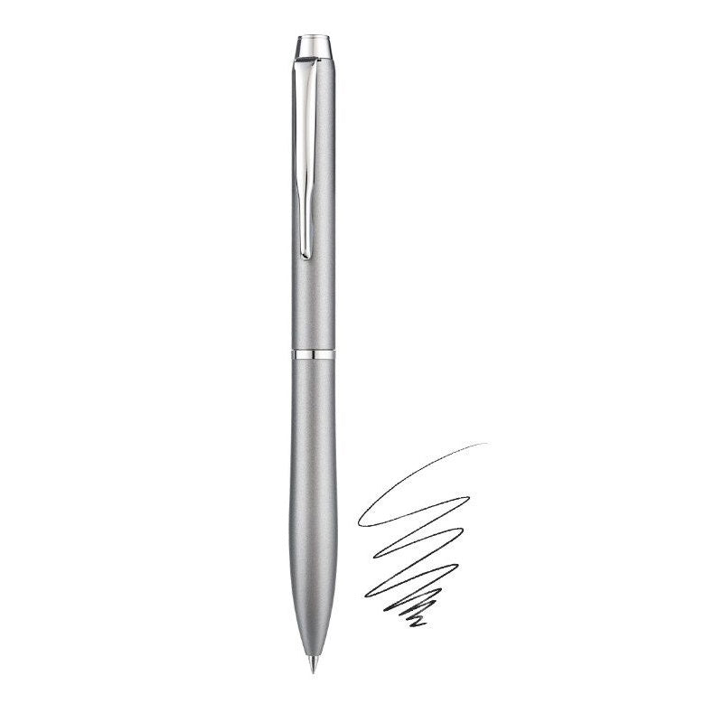 Pilot ETERLINK Metal Ballpoint Pen | 0.7mm Black Ink | Twist Retractable | Acro Ink Grey