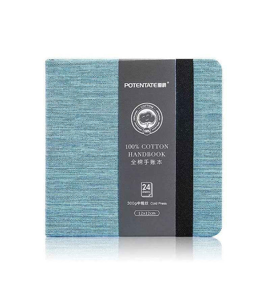 POTENTATE Aquarell-Handbuch, Baumwolle, 300 g/m², 24 Blatt