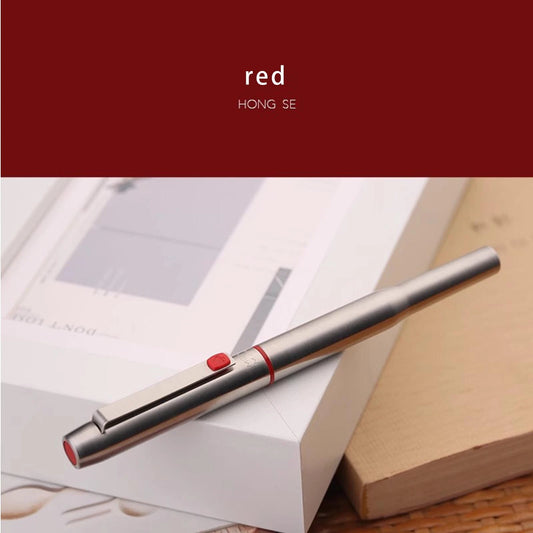 MAJOHN B25 Metal Fountain Pen Fine Nib 0.5mm Red