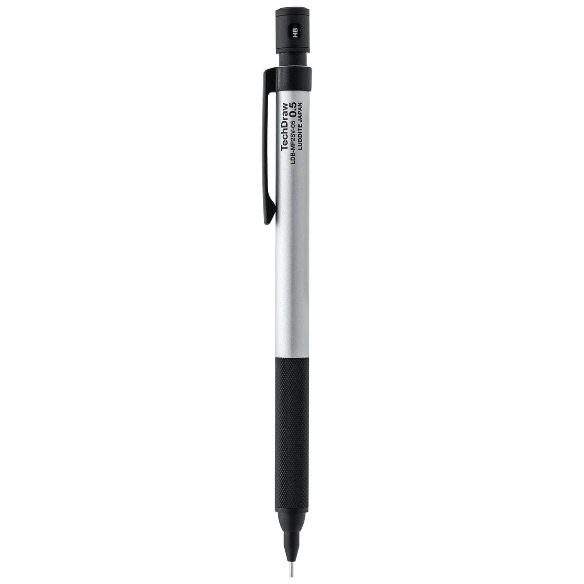 Luddite TechDraw2 Drafting Mechanical Pencil 0.3mm/0.5mm 0.5mm Silver