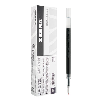 Zebra JF-0.7 Sarasa Gel Ballpoint Pen Refills,0.7mm,10 Pack Black
