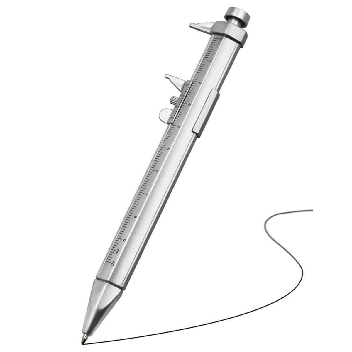 2in1 Vernier Caliper Balpen Gadget voor houtbewerkers Timmerman 5-pack