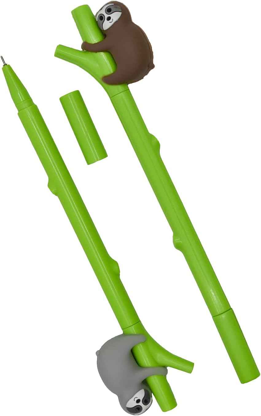 Stylos paresseux mignons, 9 pièces, Kawaii, Bradypod, arbre grimpant, 0.5mm