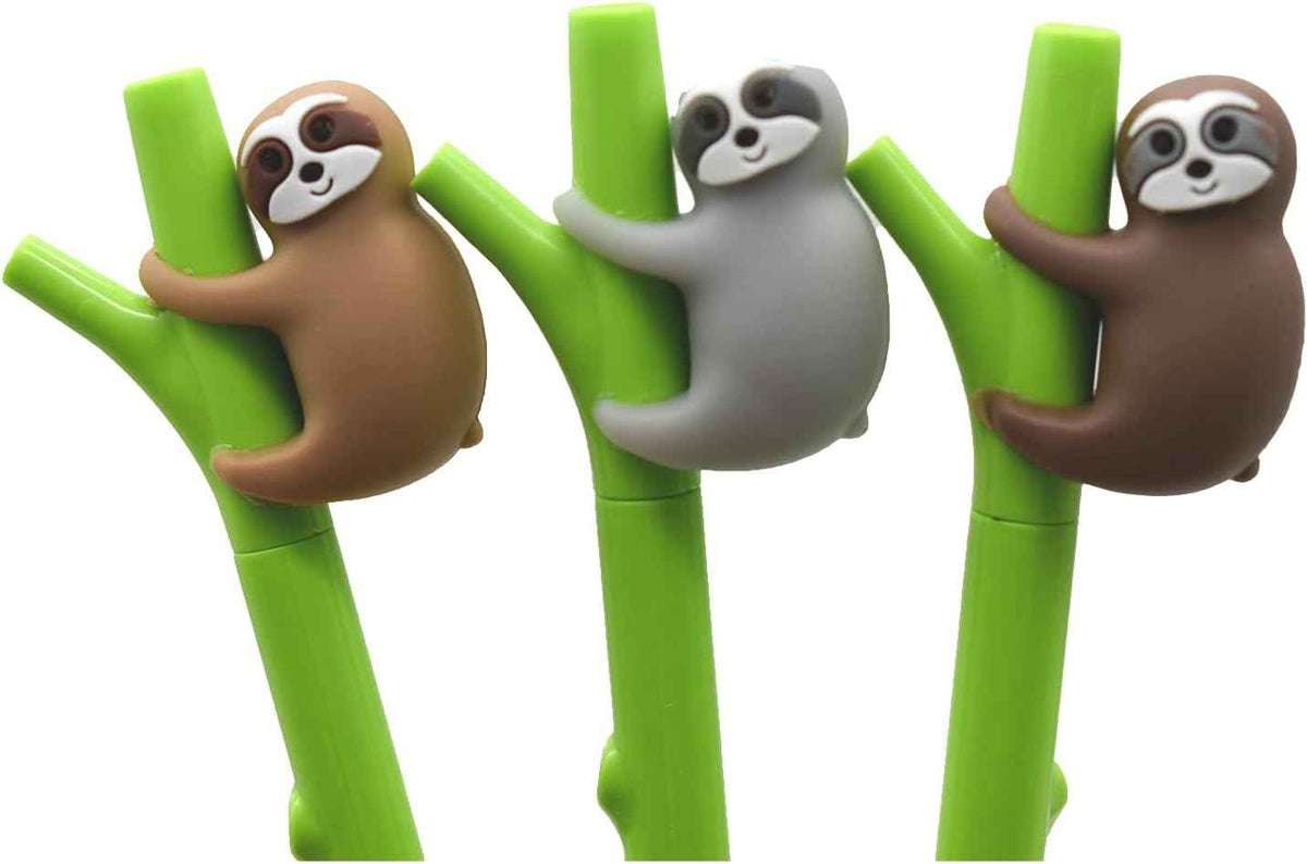 Stylos paresseux mignons, 9 pièces, Kawaii, Bradypod, arbre grimpant, 0.5mm