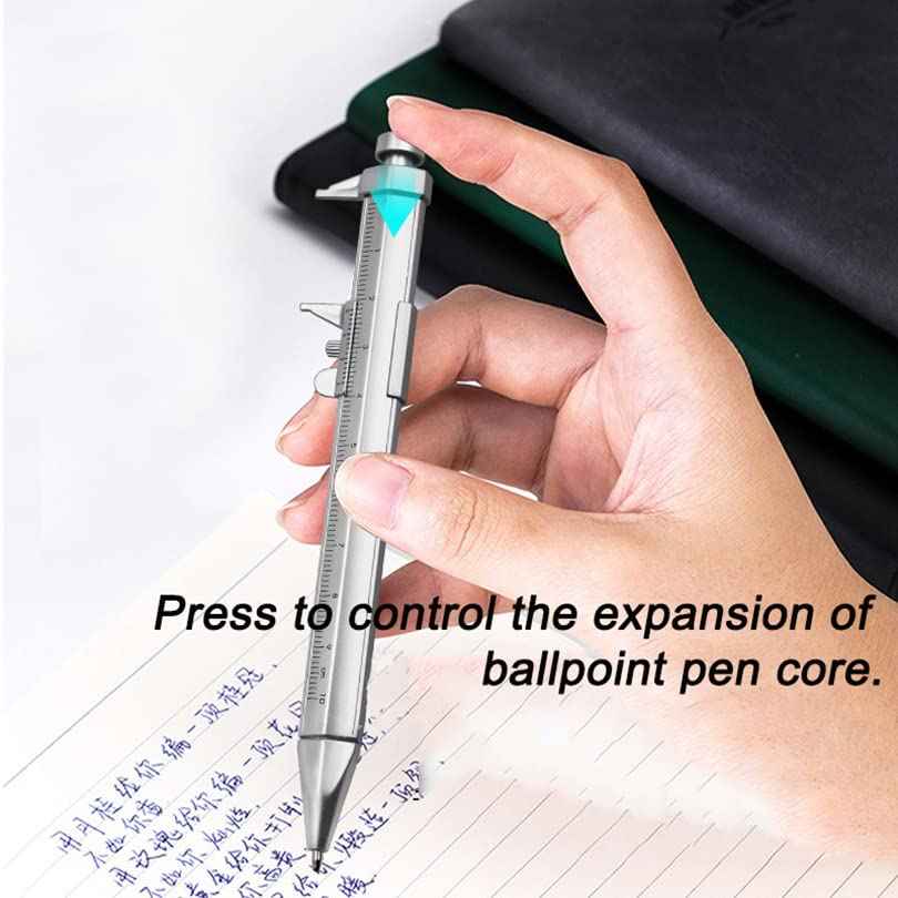 2in1 Vernier Caliper Balpen Gadget voor houtbewerkers Timmerman 5-pack