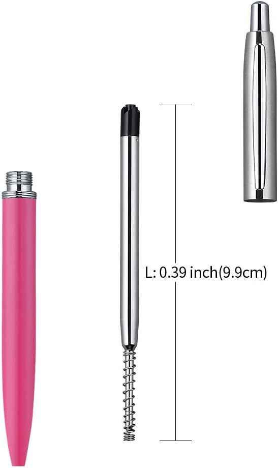 10pcs Ballpoint Pen Refills,1mm Medium Tip,Black Blue Red