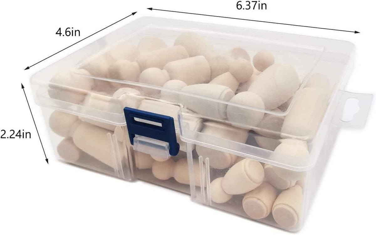 50-pack onvoltooide houten peg-poppen voor kinderen DIY Art Craft Painting
