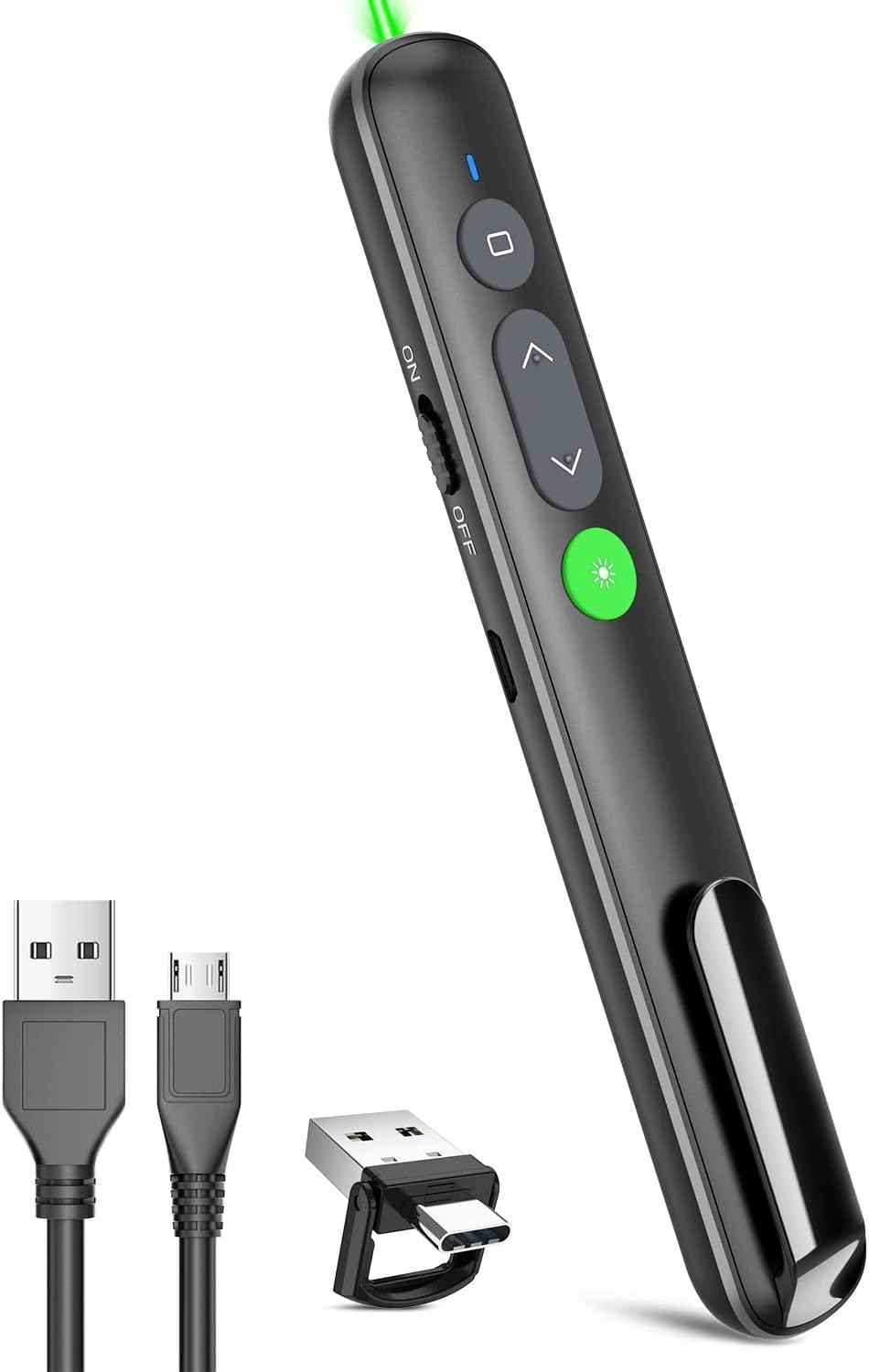 Rood/groene laserpresentatieklikker PowerPoint Wireless Presenter Remote