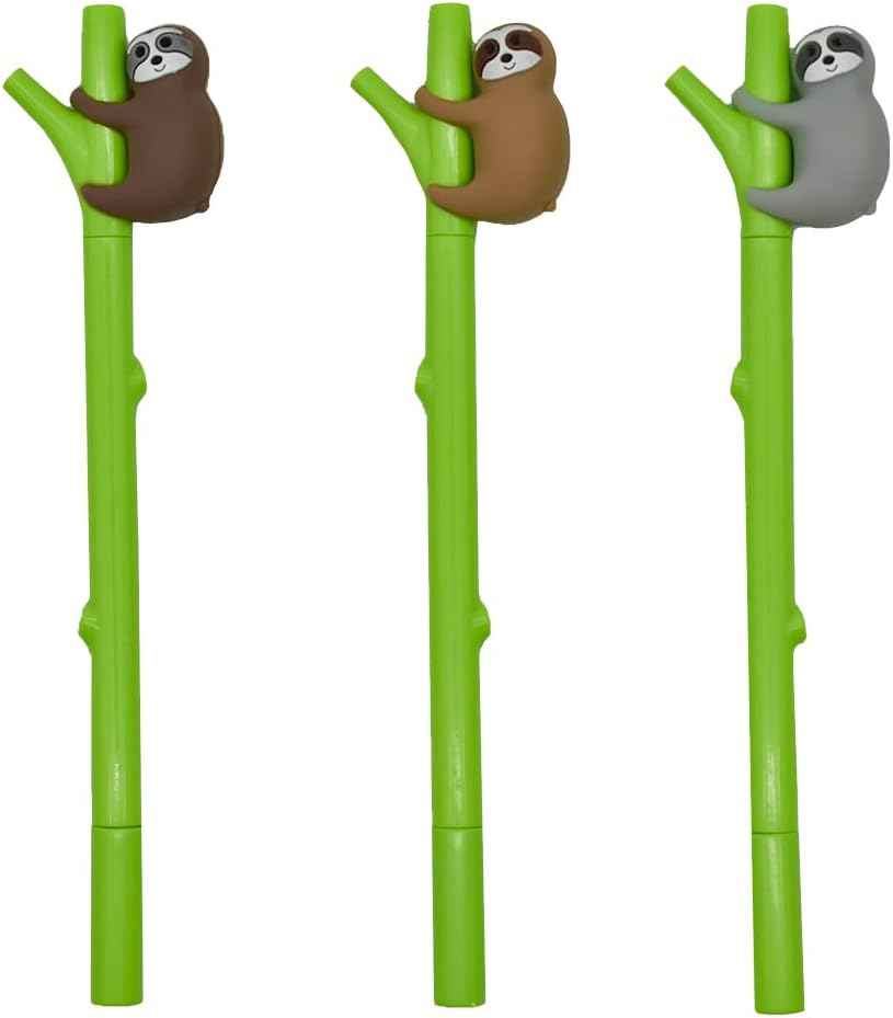 Stylos paresseux mignons, 9 pièces, Kawaii, Bradypod, arbre grimpant, 0.5mm