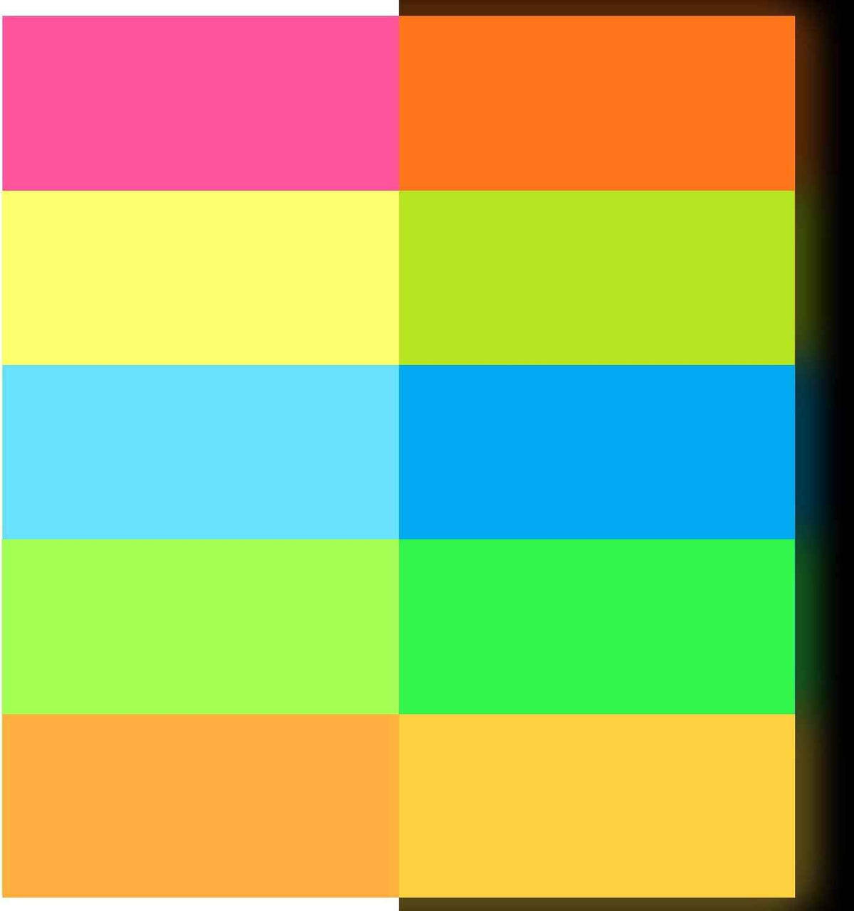 5 kleuren neon warmteoverdracht vinyl glow in the dark 12 x 10 inch
