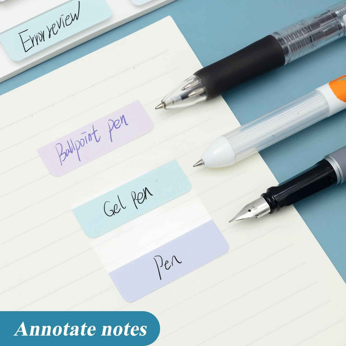 5 Pack Sticky Notes Annotation Tabs 300pcs Index Labels,Morandi Color