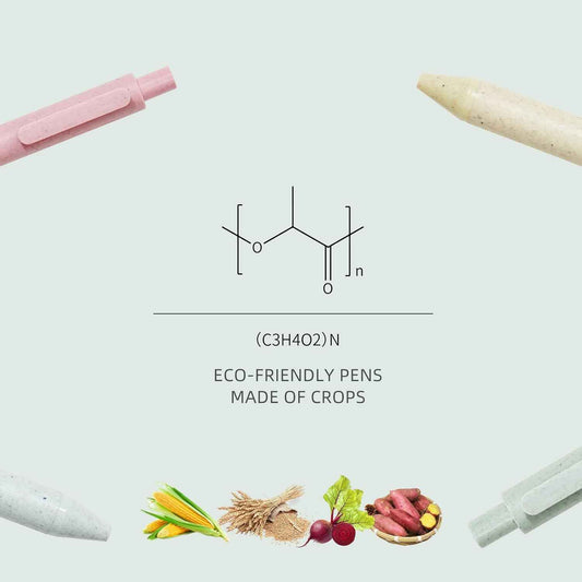 Biologisch abbaubares Gel-Tintenstift-Set von Kaco mit schwarzer Tinte, 4er-Pack