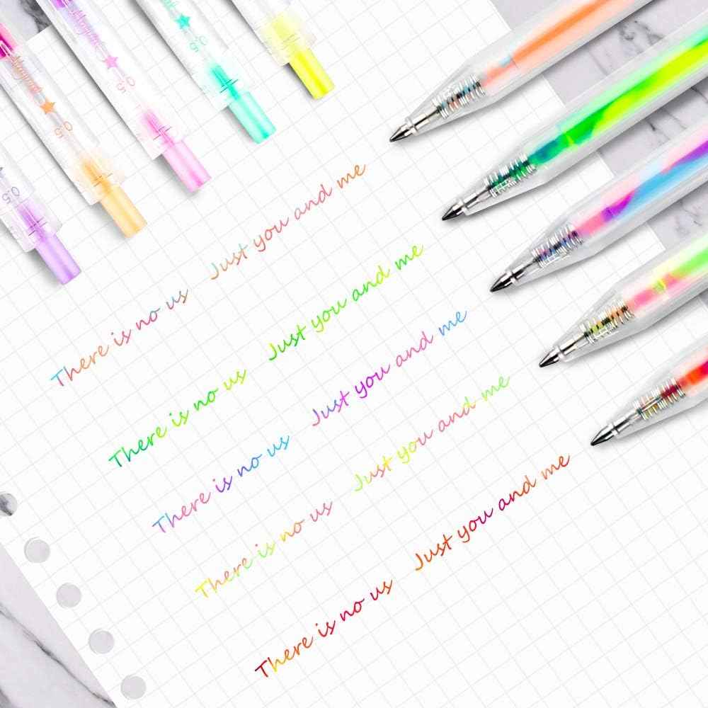 10pcs Magical Color Gel Pens Retractable Set
