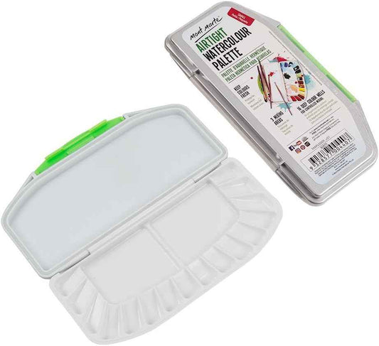 Luftdichte Aquarellpalette von Mont Marte, 16 Fächer