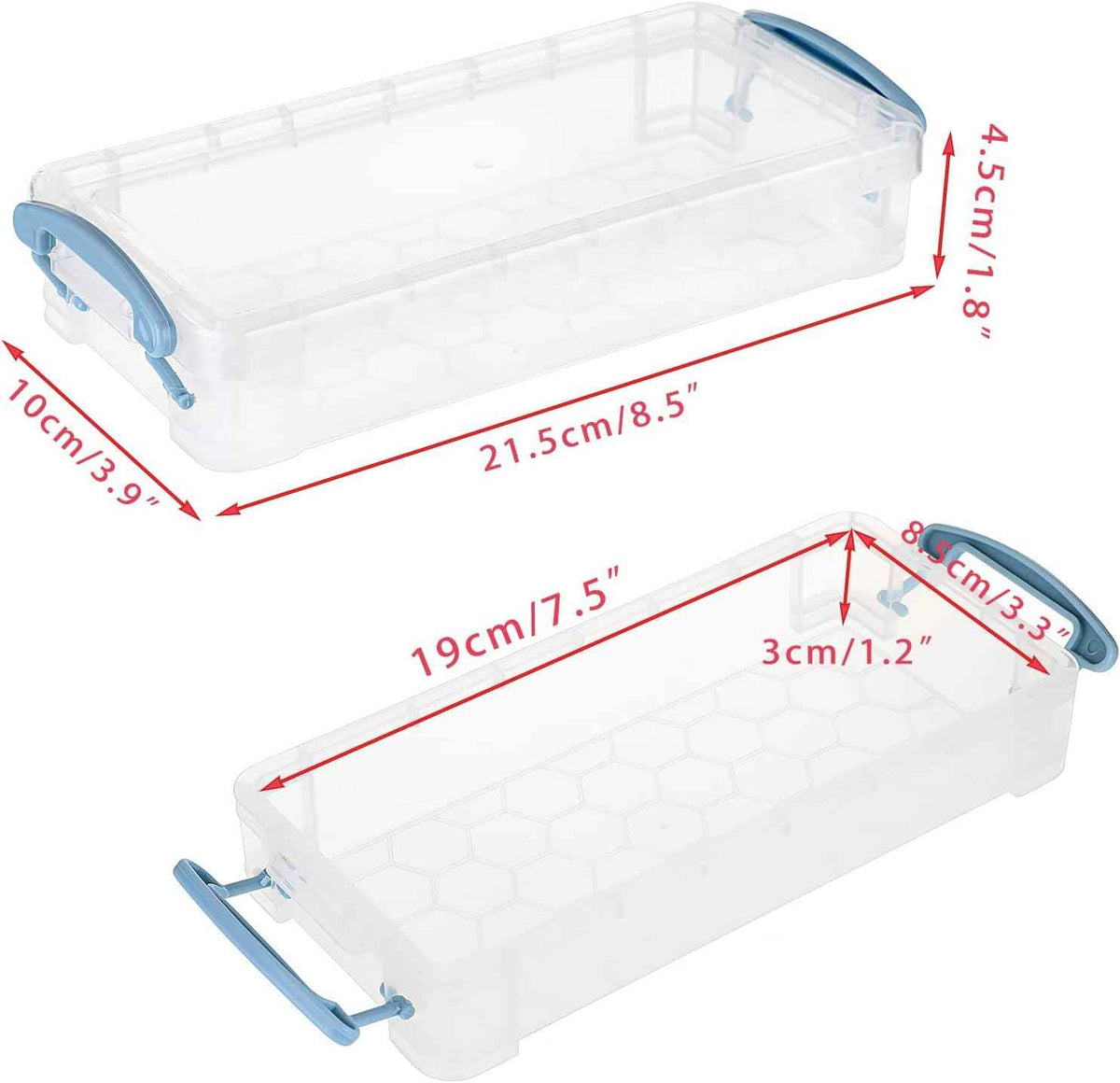 6 Large Capacity Pencil Box,Office Supplies Storage Organizer Box