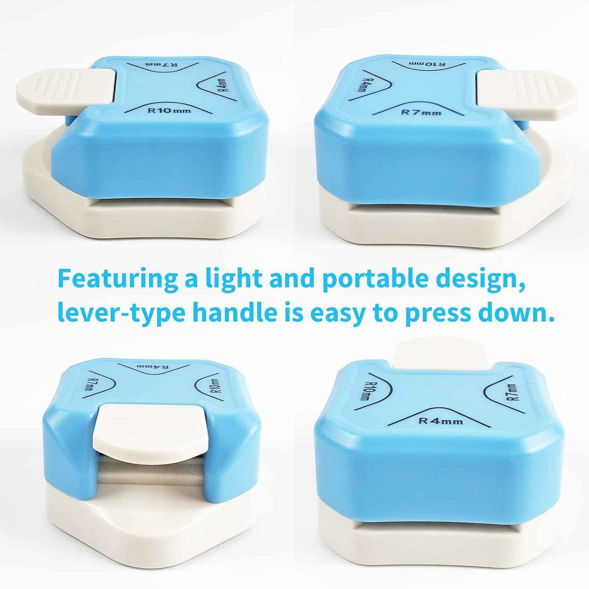 3in1 Paper Punch Corner Rounder,R4mm+R7mm+R10mm