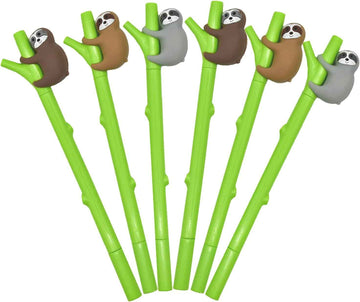 Stylos paresseux mignons, 9 pièces, Kawaii, Bradypod, arbre grimpant, 0.5mm