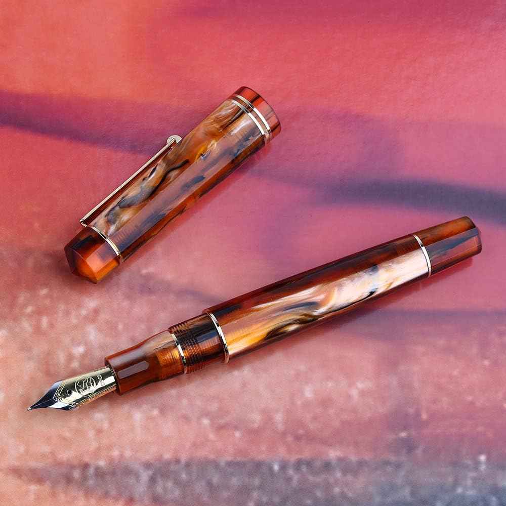 Akrylowe pióro wieczne Majohn M800, niemiecka stalówka Bock Fine
