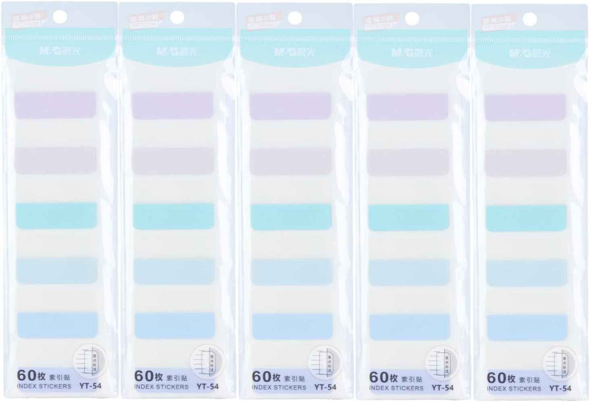 5 Pack Sticky Notes Annotation Tabs 300pcs Index Labels,Morandi Color